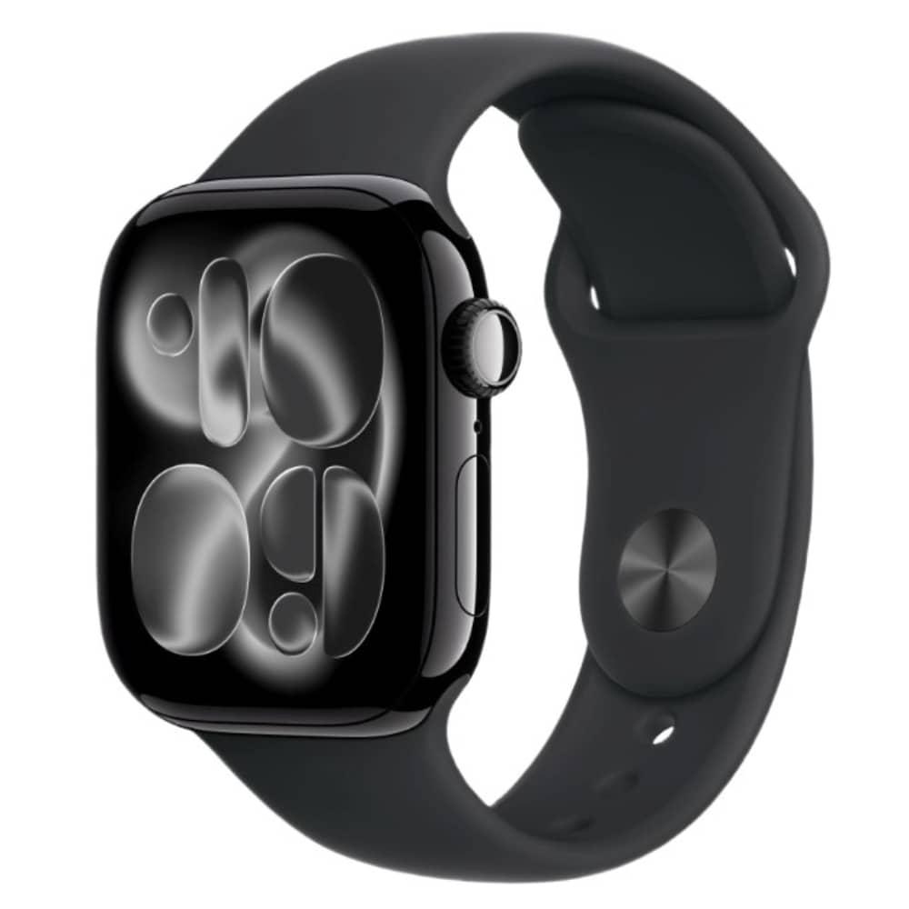 Apple Watch Series 11 GPS 42 mm Jet Black Aluminium Case with Black Sport Band - S/M