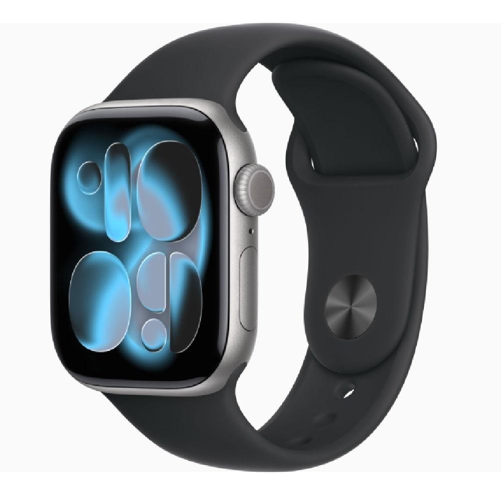 Apple Watch Series 11 GPS + Cellular 42 mm Space Grey Aluminium Case with Black Sport Band - S/M