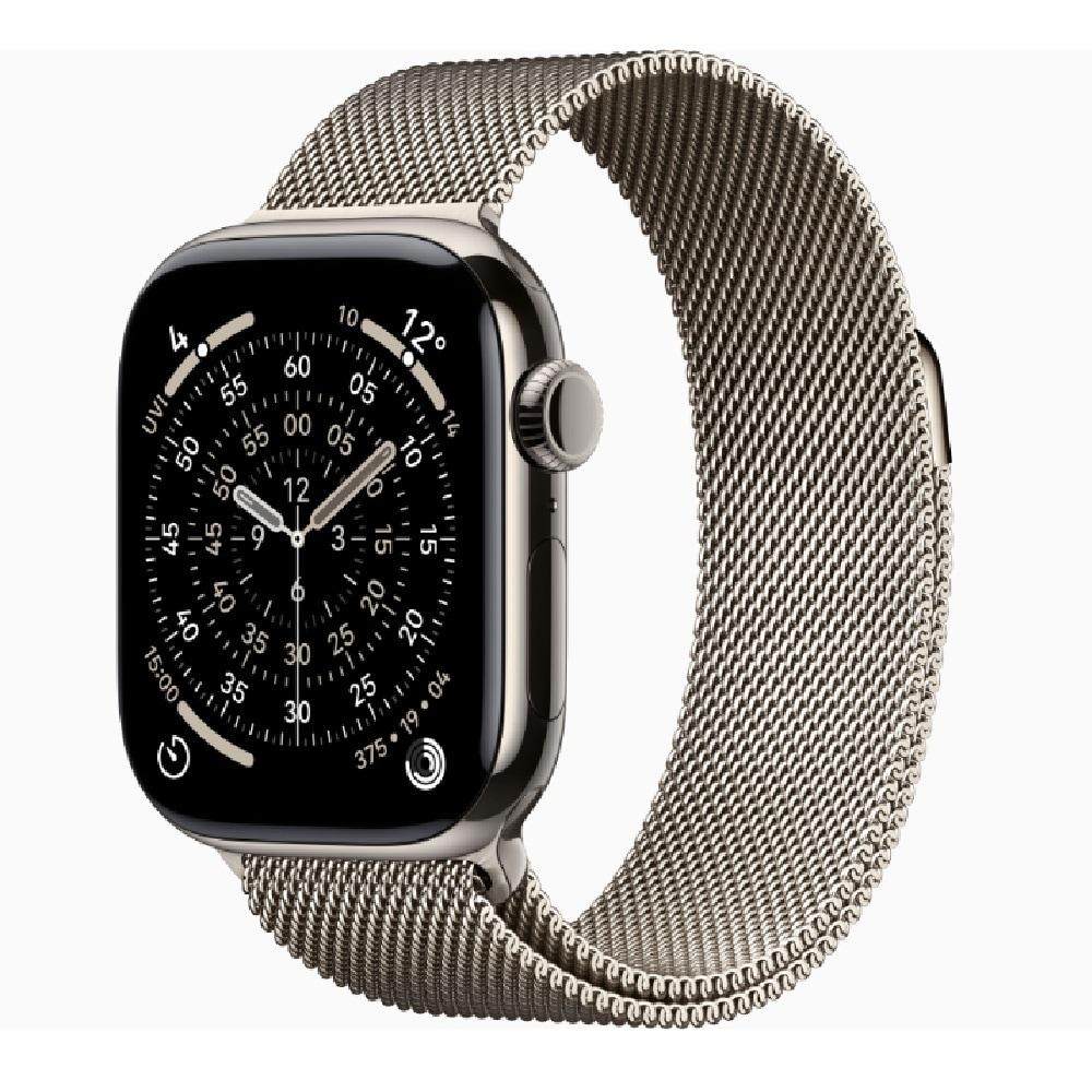 Apple Watch Series 11 GPS + Cellular 42 mm Natural Titanium Case with Natural Milanese Loop