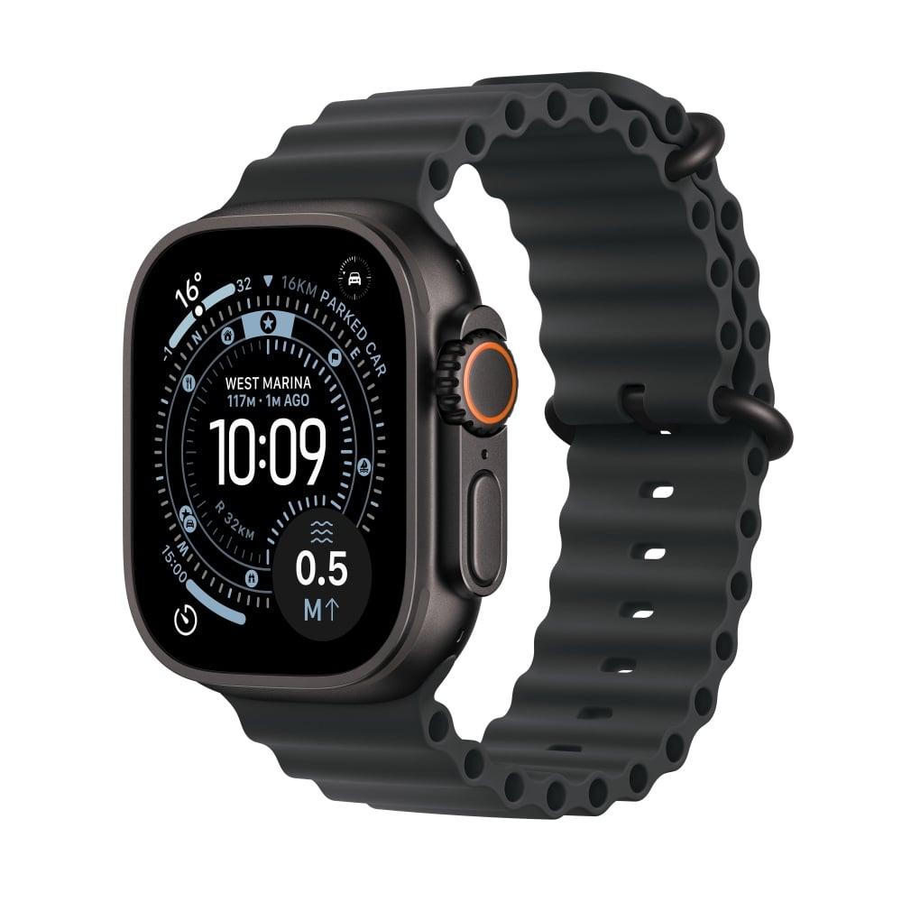Apple Watch Ultra 3 GPS + Cellular 49 mm Black Titanium Case with Black Ocean Band