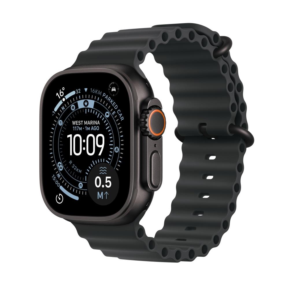 Apple Watch Ultra 3 GPS + Cellular 49 mm Black Titanium Case with Black Ocean Band