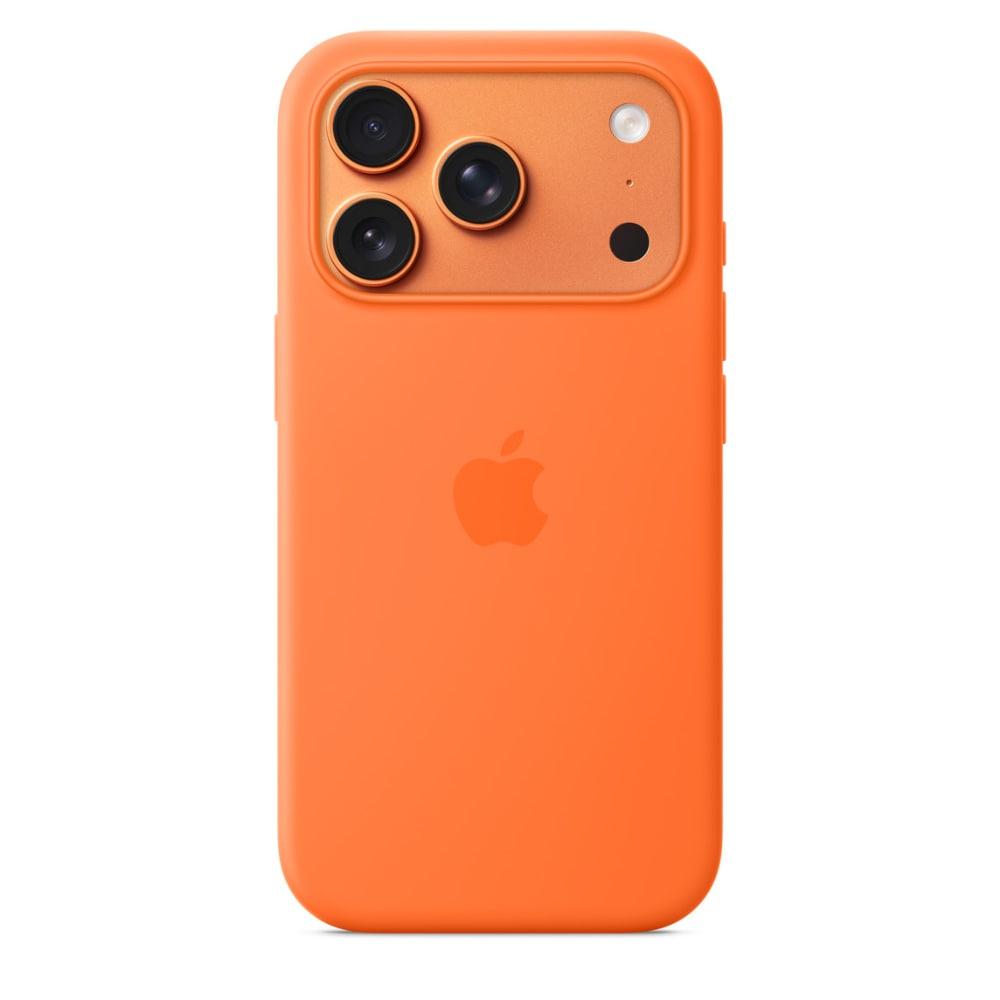 Apple iPhone 17 Pro Silicone MagSafe Mobile Case, Orange