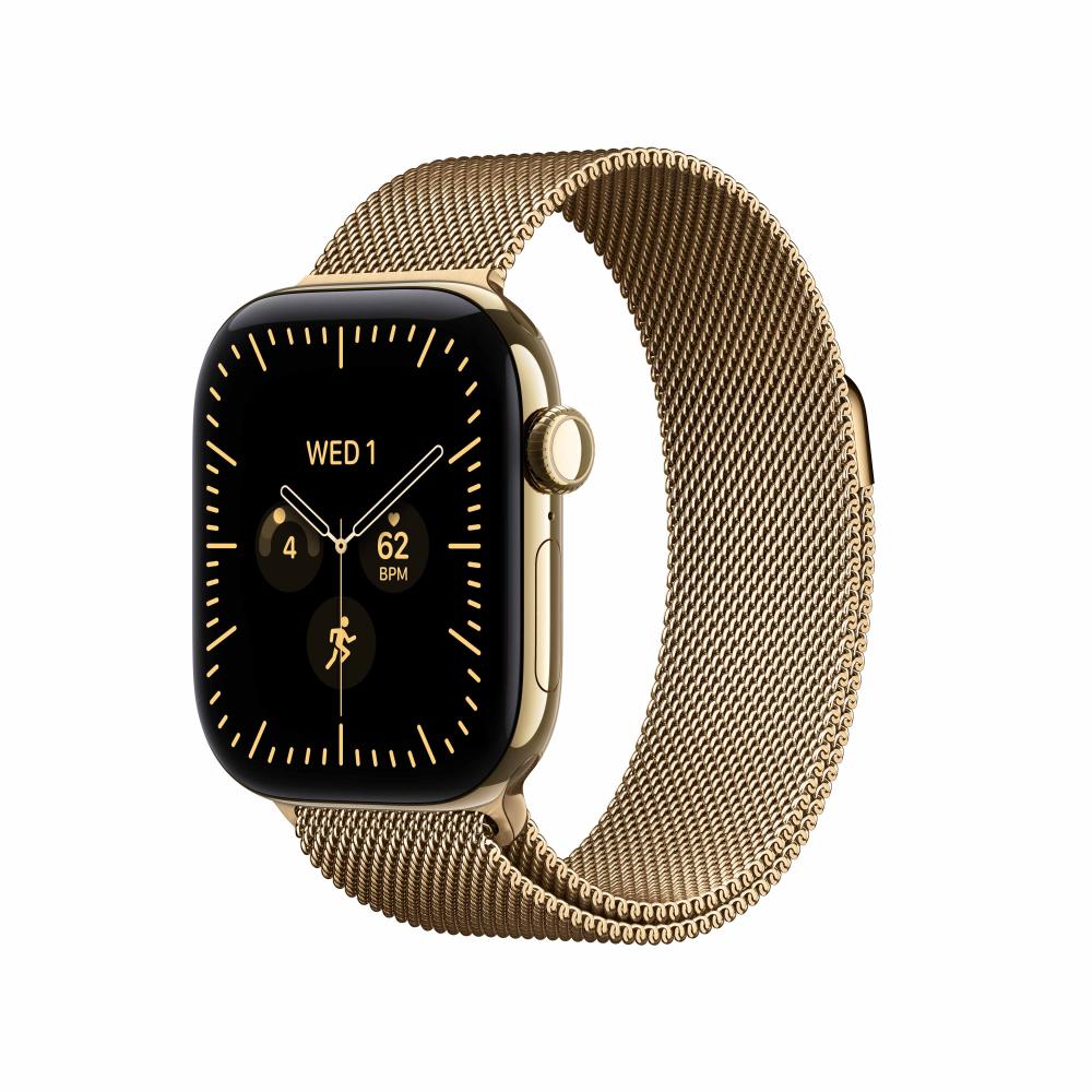 Apple Watch Series 12 42 mm GPS + Cellular Radiant Gold Titanium Case with Radiant Gold Milanese Loop-2