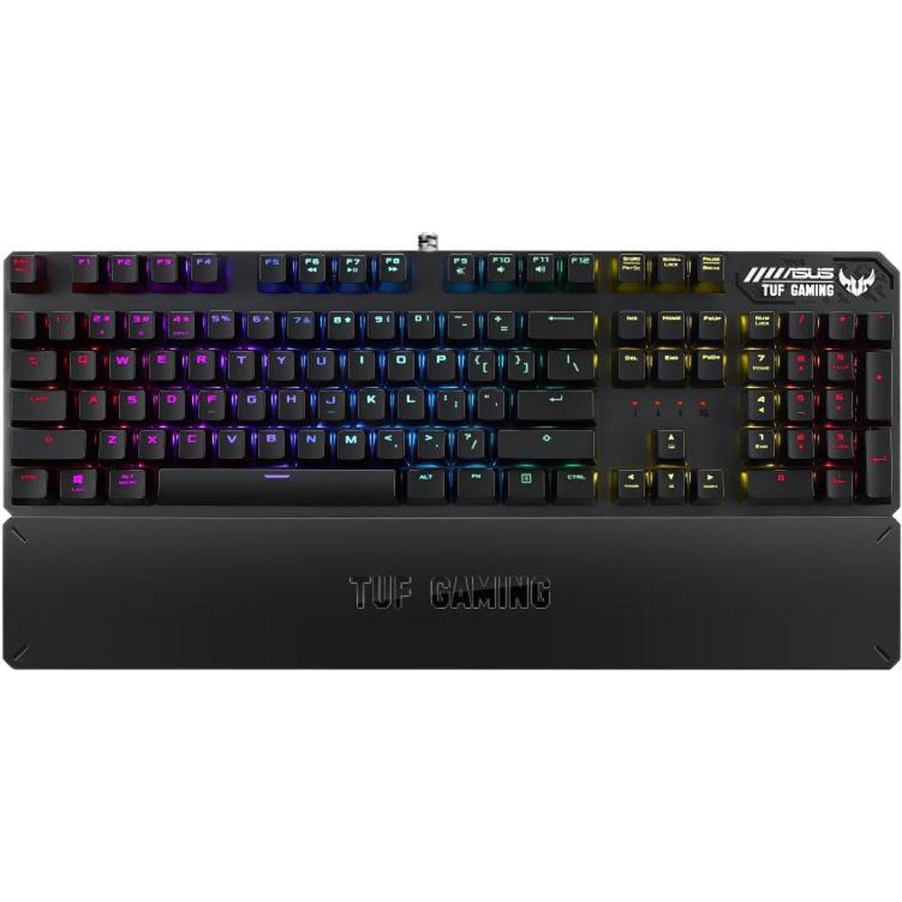 ASUS TUF Gaming K3 RGB mechanical Wired Keyboard with N-key rollover, Eight programmable macro keys, Aura Sync lighting