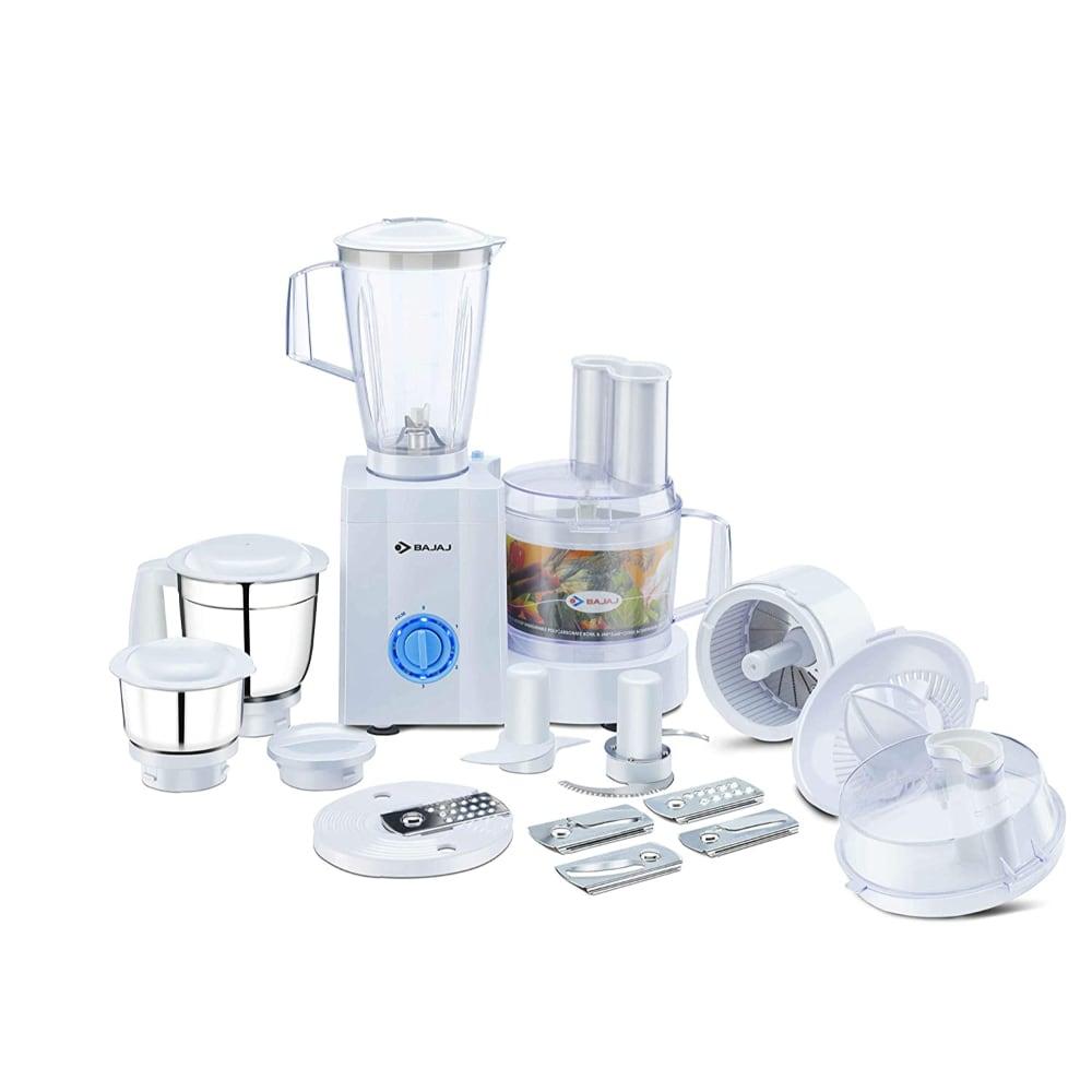 Bajaj MasterChef 3.0 600-Watt Food Processor with 3 Jars (White)