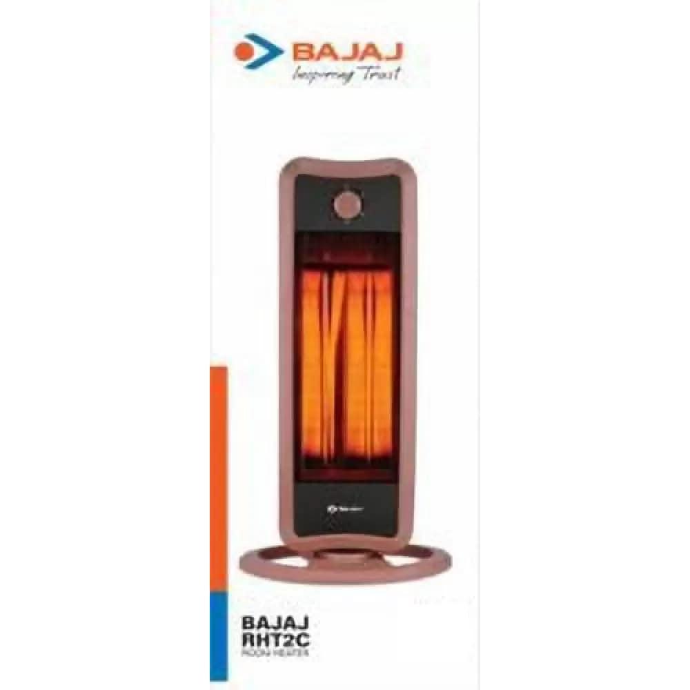 Bajaj RHT2C Carbon Rod Room Heater 900 W, Dual Heat Settings, DuraElements, High Thermal Efficiency, Portable & Lightweight, 2 Years Warranty