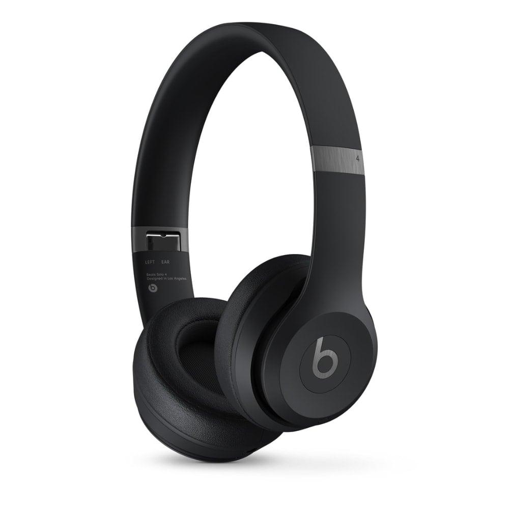Beats Solo 4 On-Ear Wireless Headphones with upto 50 Hr battery, Spatial Audio with Dynamic head Tracking, Quick Charge(10 min = 5 Hr), Matte Black
