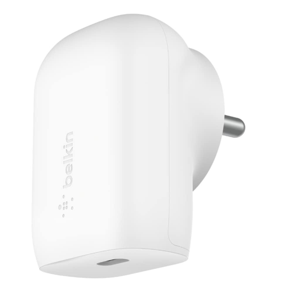 Belkin 30 W Single Port USB-C Charger, PD 3.0 Certified, Fast Charging, White