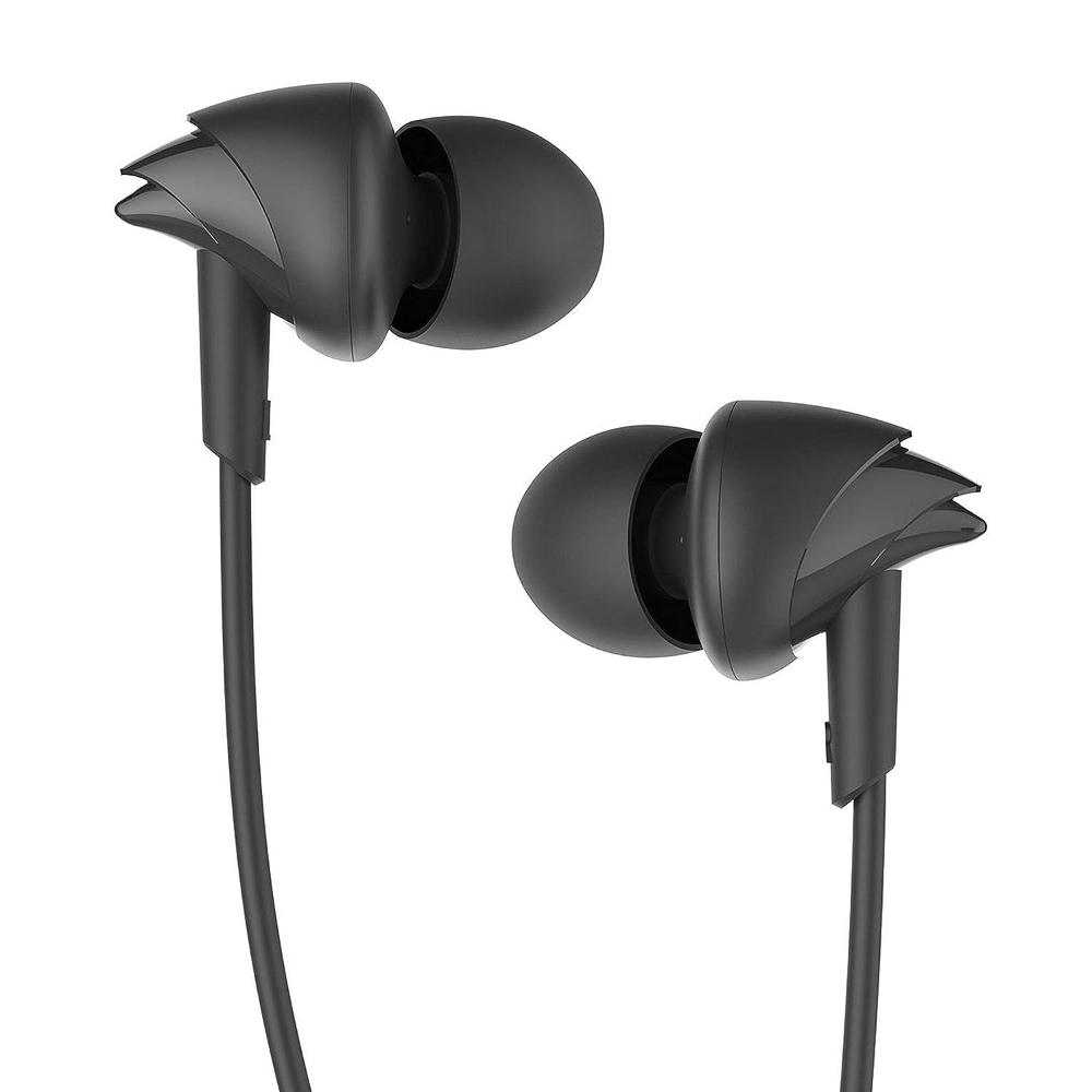 boAt BassHeads 100 in-Ear Wired Earphones with Hawk Inspired Design, Integrated Multifunction control, Super Extra Bass & Instant Voice Assistant (Black)