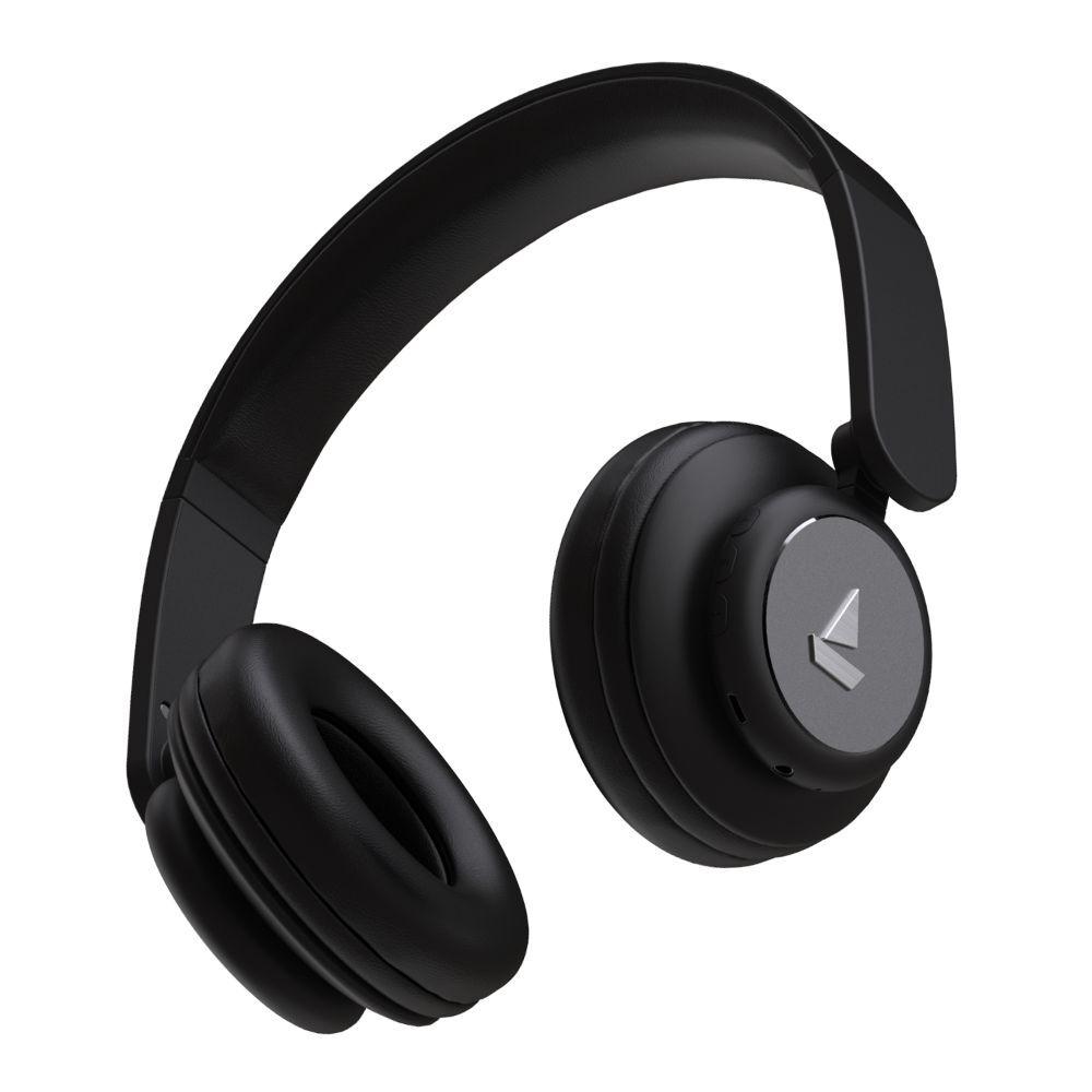 boAt Rockerz 450 Bluetooth On Ear Headphones with Mic, Upto 15 Hours Playback, 40 mm Drivers, Padded Ear Cushions, Integrated Controls and Dual Modes (Luscious Black)