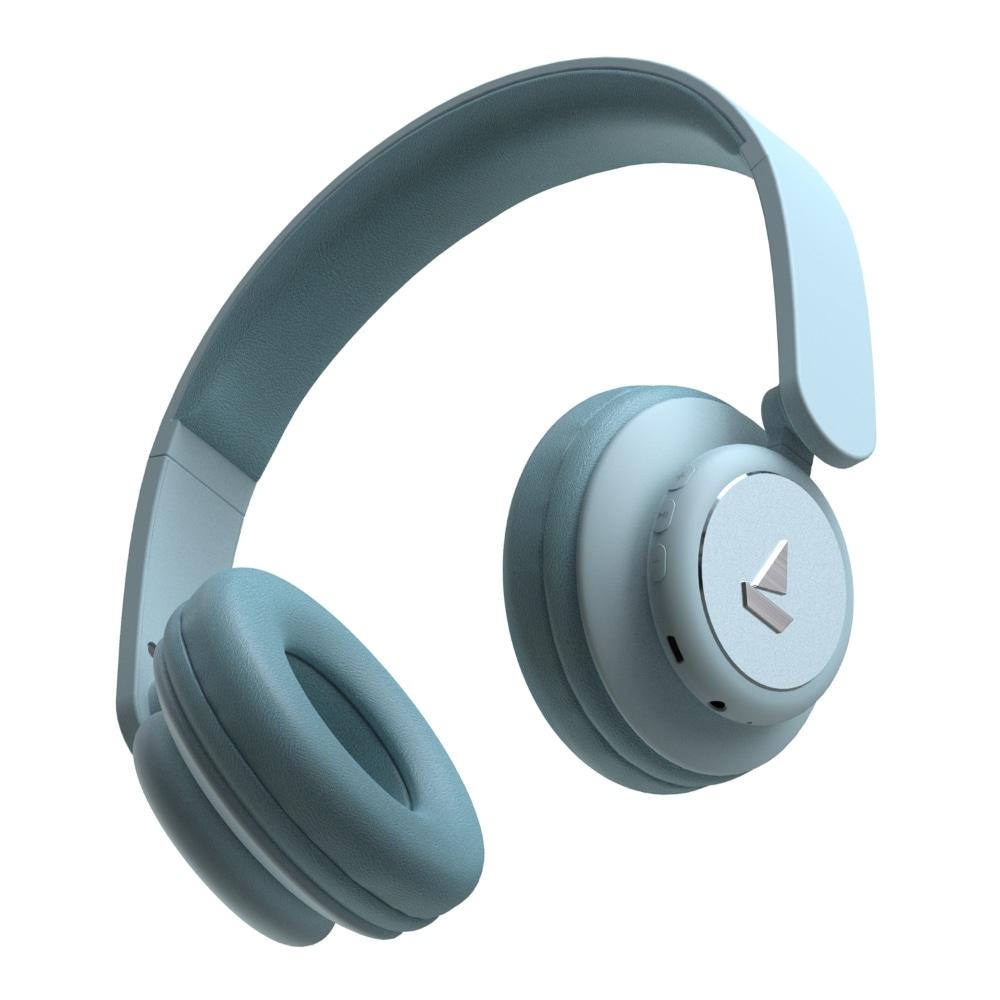 boAt Rockerz 450R On-Ear Headphones with 15 Hours Battery, 40 mm Drivers, Padded Ear Cushions, Easy Access Controls and Voice Assistant (Aqua Blue)