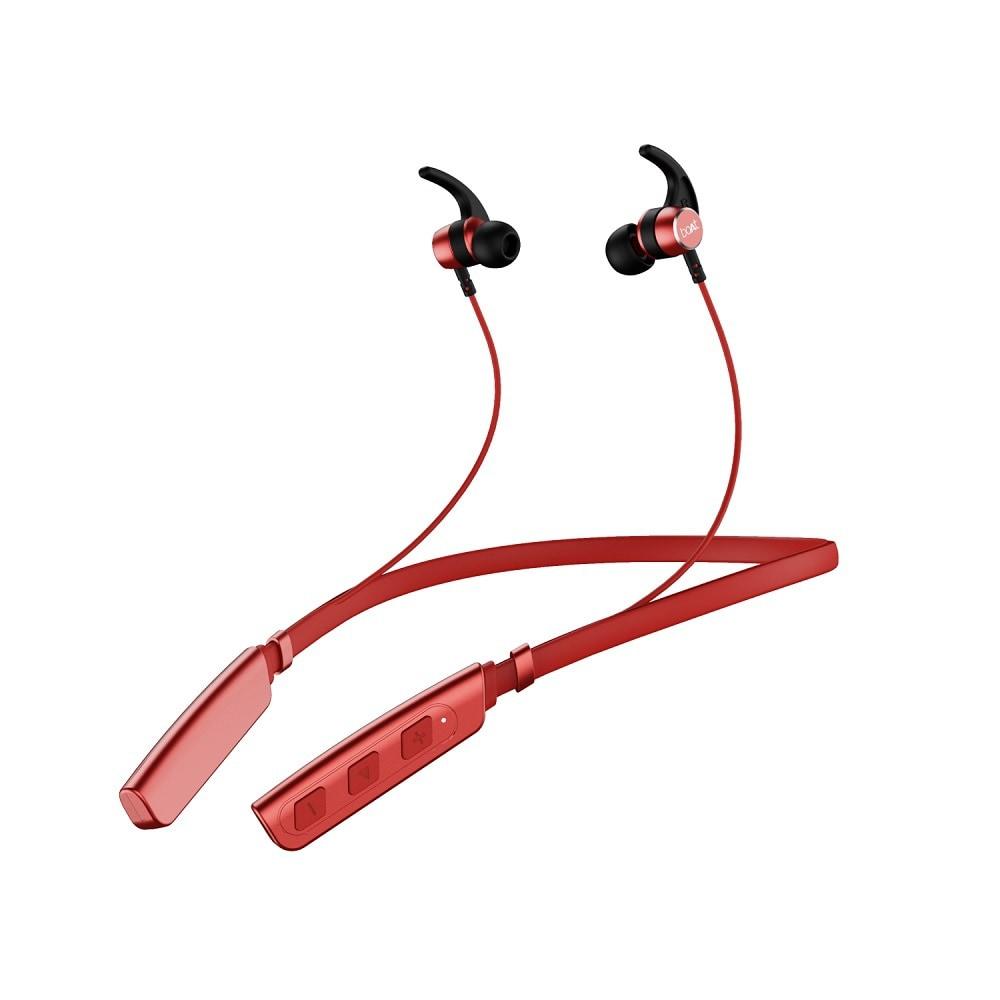 boAt Rockerz 235V2 bluetooth Wireless Neckband with IPX5 Sweat and Water Resistance, Fast Charge, 8Hrs Playback, magnetic earbuds (Red)