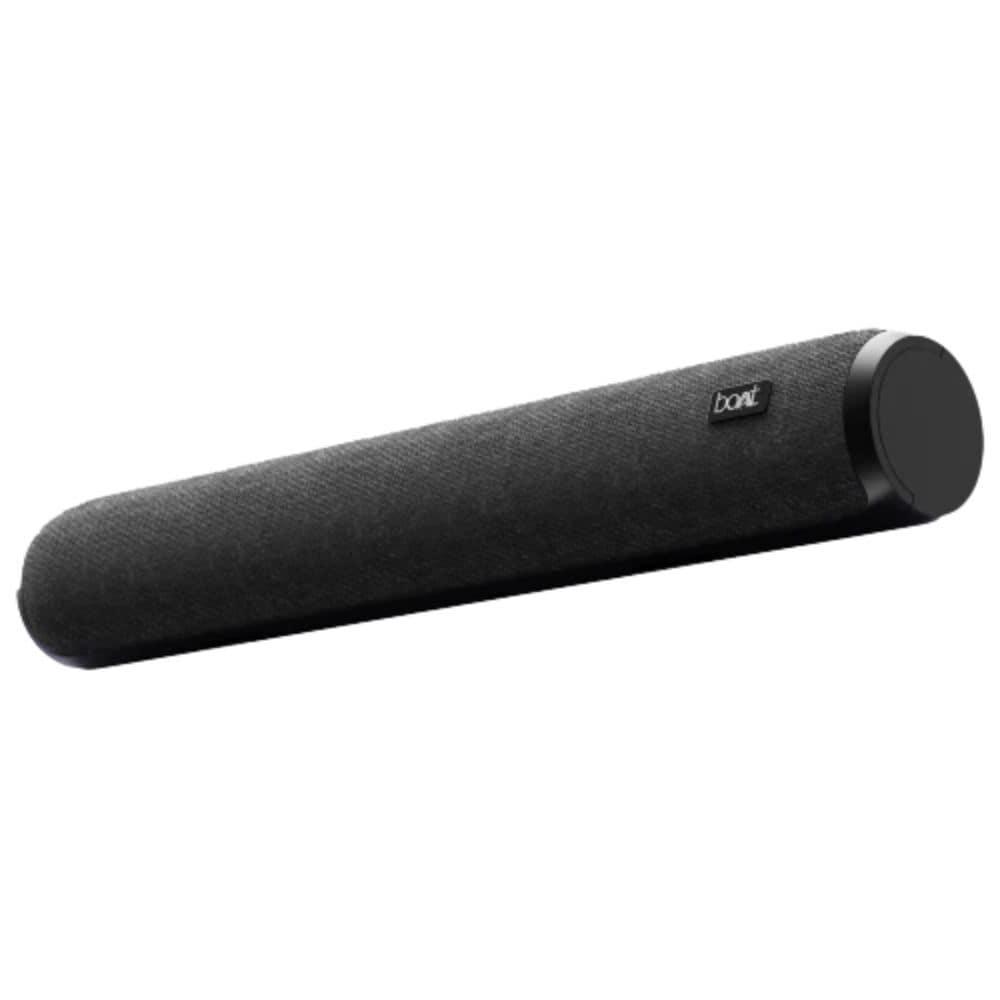 boAt Aavante Bar 600, 25W RMS Bluetooth Stereo Soundbar, Up to 7HRS Long Playback, 2.0 Channel, Dual Passive Radiators, BT, AUX (Charcoal Black)