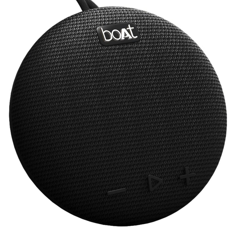 boAt Stone 193 With 5W Immersive Sound, IPX7 Water & Splash Shield, Lightweight & Portable, Dual Mode- Bluetooth & AUX, 4 hrs playback, TWS Feature for 2x Impact, Built-in mic, Type-C Charging (Pitch Black)