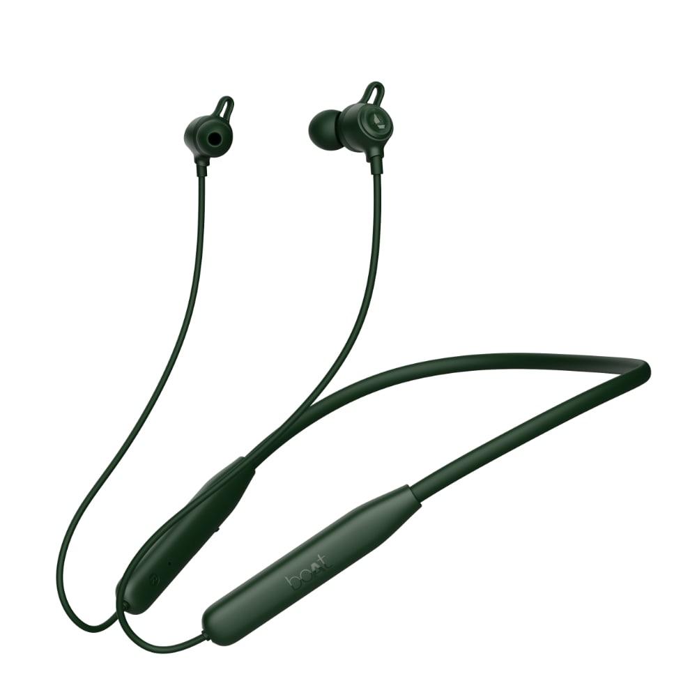 boAt Rockerz 109 with 40 hrs playback,ENx Technology, BEAST Mode (60ms), Magnetic buds, Dual Pairing, ASAP Charge, IPX5 Water Resistance (Fern Green)