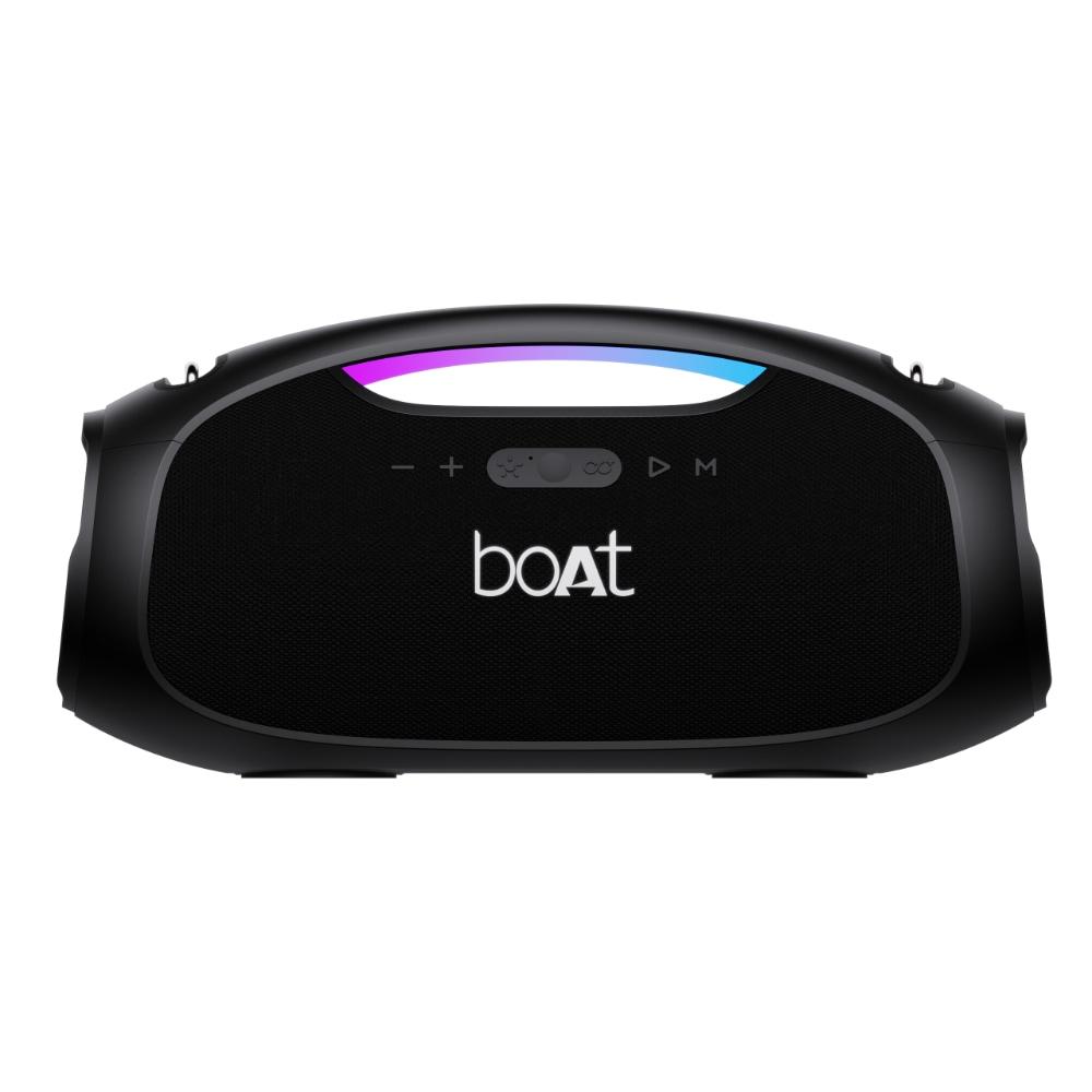 boAt Stone Ignite Bluetooth Speaker with 90 W RMS Sound, RGB LEDs, EQ Modes, IPX6, BT v5.3, Multi- Compatibility - Aux & USB, Playback time Up to 5 Hours & Type C Charging (Jade Black)