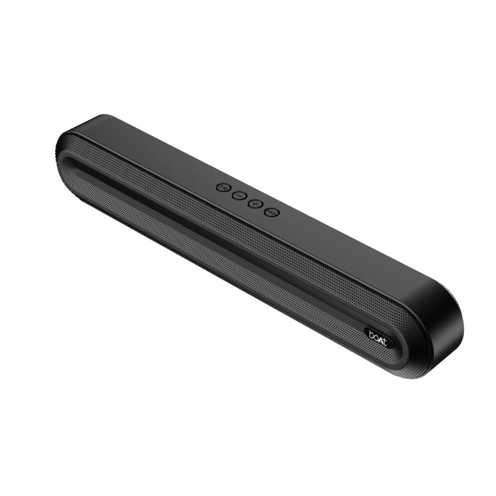 boAt Aavante Bar Aspire 2.0 Channel Sound bar, 10 Watts Signature Sound (Classic Black)