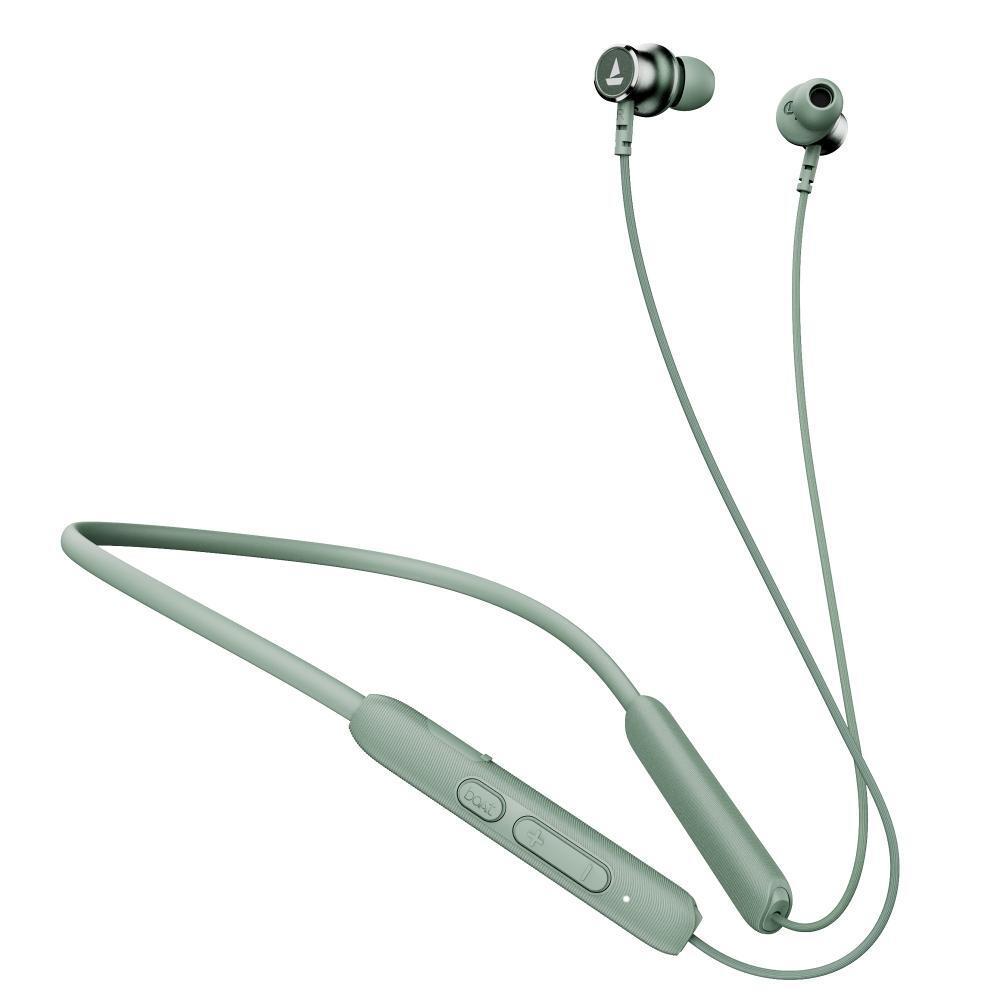 boAt Rockerz 195v2 Pro Bluetooth Neckband with Upto 30 Hours Total Playback, ENx Technology, ASAP Charge, Bluetooth v5.2 and Beast Mode (Ash Green)