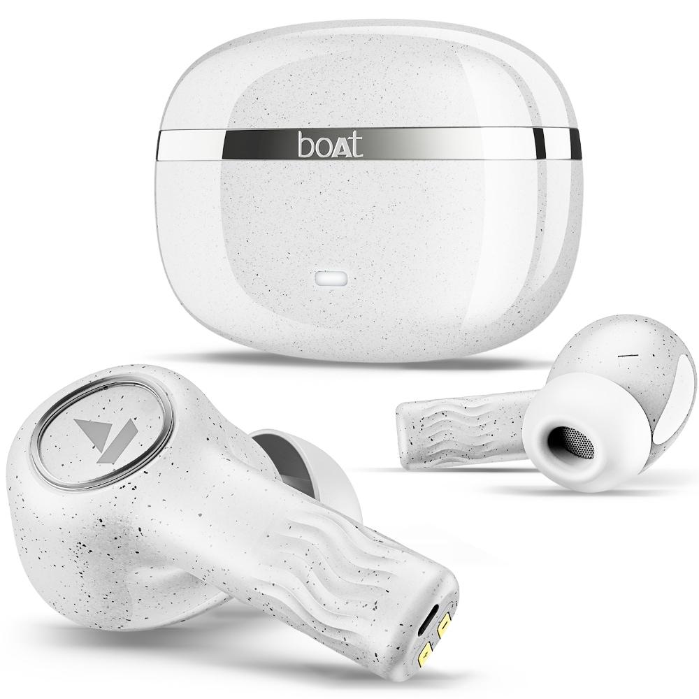 boAt Nirvana Ion ANC Truly Wireless in-Ear Earbuds with Up to 32 dB Active Noise Cancellation, 120 Hrs Playback, Crystal Bionic Sound Powered by Hifi, Beast Mode, ENx Tech, Hearables App (Quartz White)