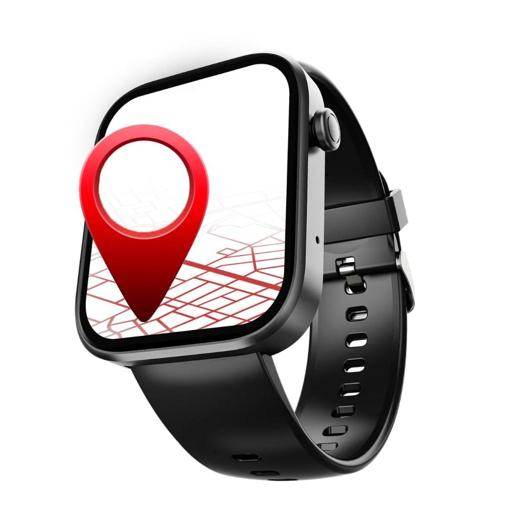 boAt Storm Call 3 with Turn-by-Turn Navigation, 4.64 cm (1.83 inch) HD Display, Bluetooth Calling, Crest+ OS, QR Tray, Watch Face Studio, Coins, Emergency SOS Smart Watch for Men & Women (Active Black)