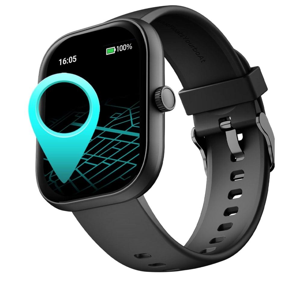 boAt Wave Sigma 3 Smartwatch with 5.10 cm (2.01 inch) HD Display, Advanced Bluetooth Calling, Turn-by-Turn Navigation, Emergency SOS & QR Code Tray (Active Black)