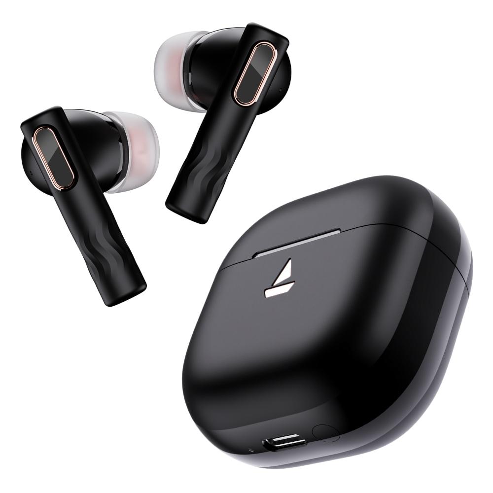 boAt Nirvana Nebula with upto 50 Hrs Playtime, ANC upto 35 dB, Dolby Audio, AI ENx Technology & In-Ear Detection (Mystique Black)