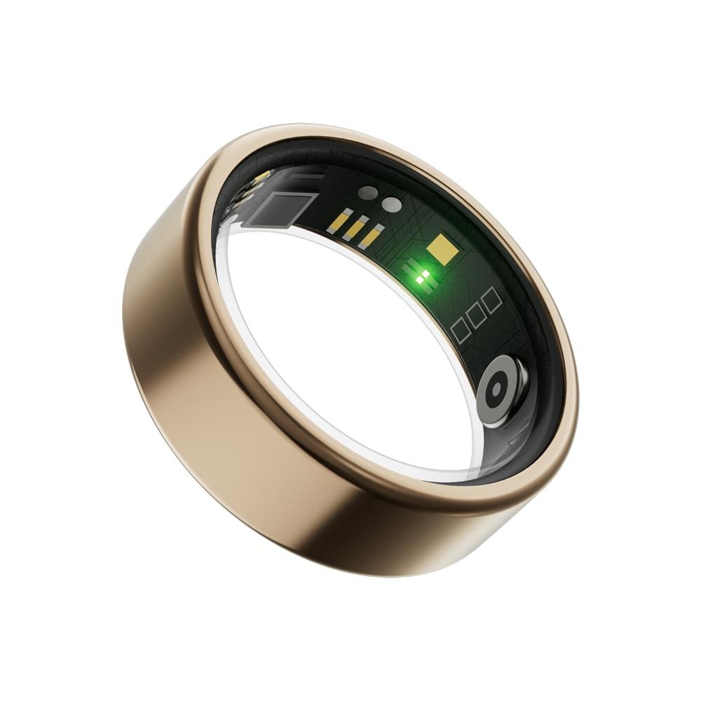 boAt Smartring Active with Lightweight and Stainless Steel Design, Activity Tracking, HR, SpO2, Sleep & Stress Monitoring, Sports Modes, 5ATM Resistance, Camera Control, boAt Coins (Rose Gold, Size:9)