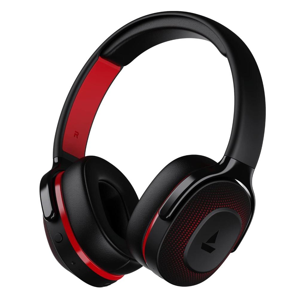 boAt Rockerz 425 Bluetooth Wireless On Ear Headphones Signature Sound, Enx Tech, ASAP Charge, 25 H Playtime, Bluetooth v5.2, Dual Pairing with Mic (Active Black)