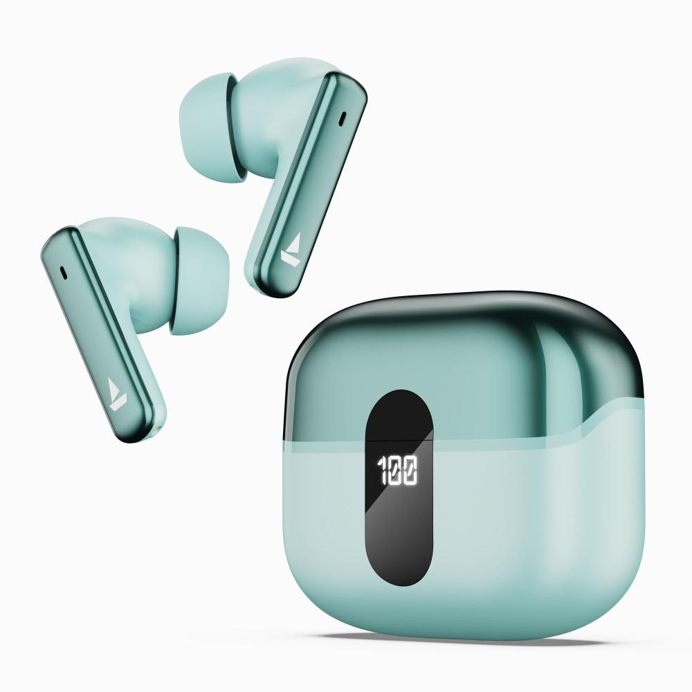 boAt Airdopes 181 Pro with 100 HRS Playback, 4 Mics ENx Technology & ASAP Charge (Frosted Mint)