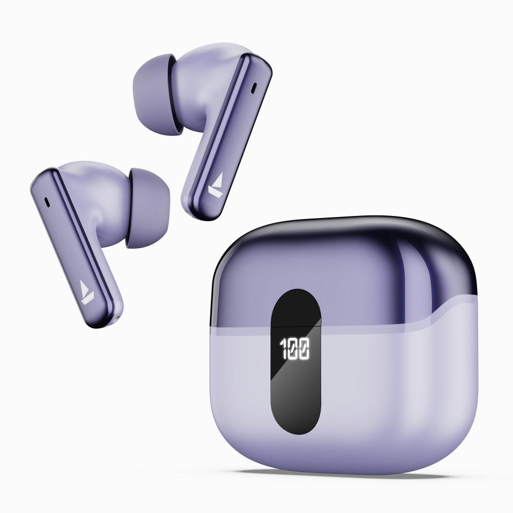 boAt Airdopes 181 Pro with 100 HRS Playback, 4 Mics ENx Technology & ASAP Charge (Lilac Serenity)-2