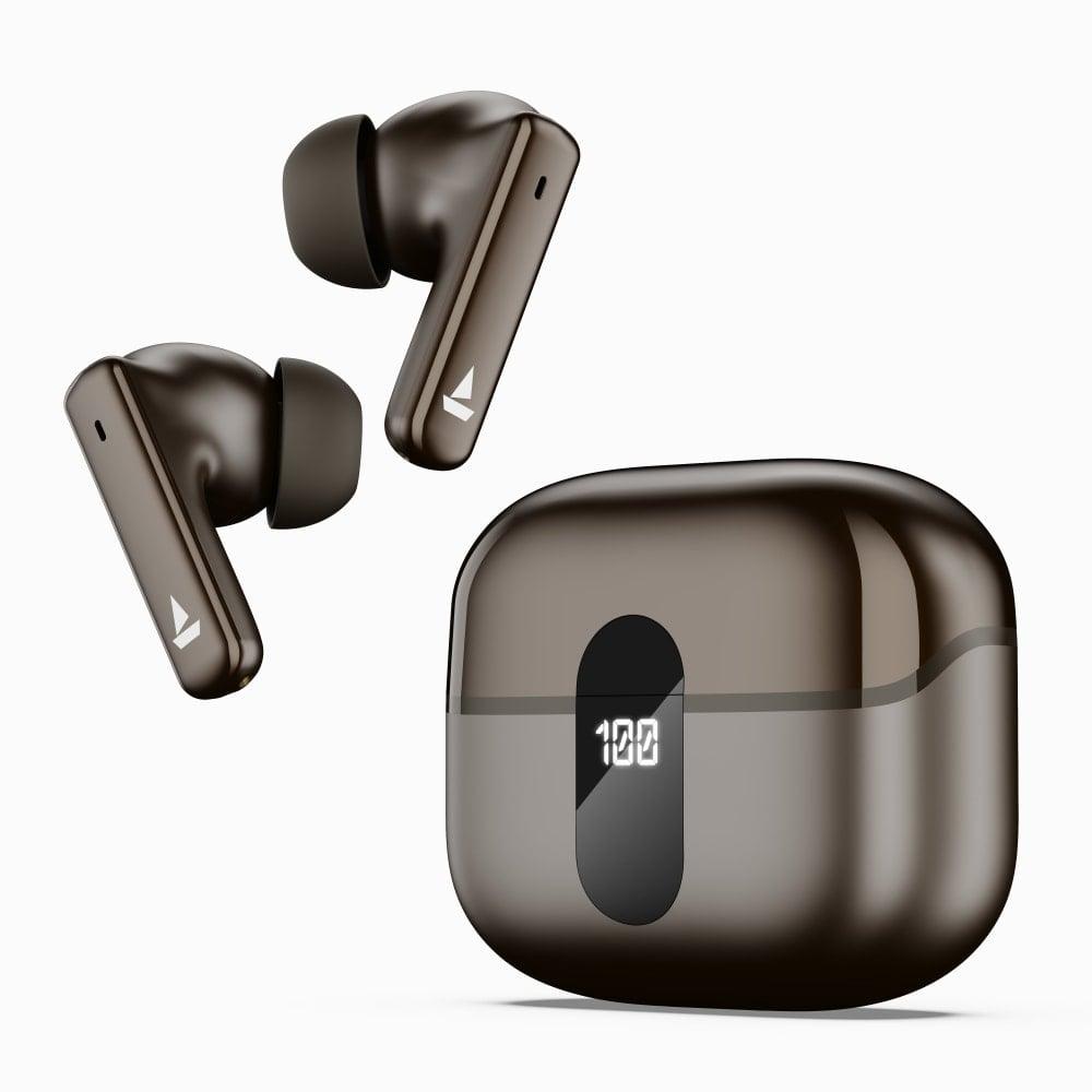 boAt Airdopes 181 Pro with 100 HRS Playback, 4 Mics ENx Technology & ASAP Charge (Mocha Elegance)