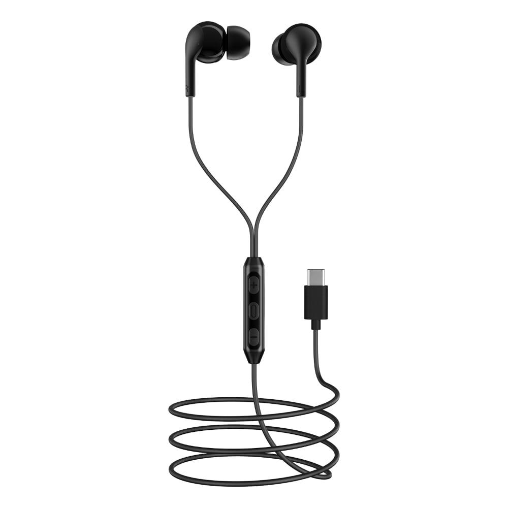 boAt Bassheads 100 C Wired In Ear Earphones with Type-C Jack, In-Line Microphone, Integrated Controls & 10 mm Drivers (Black)