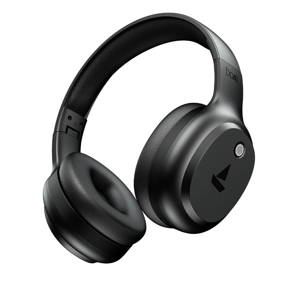 boAt Rockerz 421 Over Ear Bluetooth Wireless Headphones with 60 hours Playback Time, 40 mm Drivers with boAt Signature Sound and Adaptive Fit (Black Sabre)