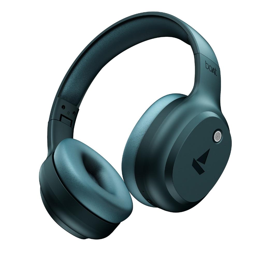 boAt Rockerz 421 Over Ear Bluetooth Wireless Headphones with 60 hours Playback Time, 40 mm Drivers with boAt Signature Sound and Adaptive Fit (Bold Blue)