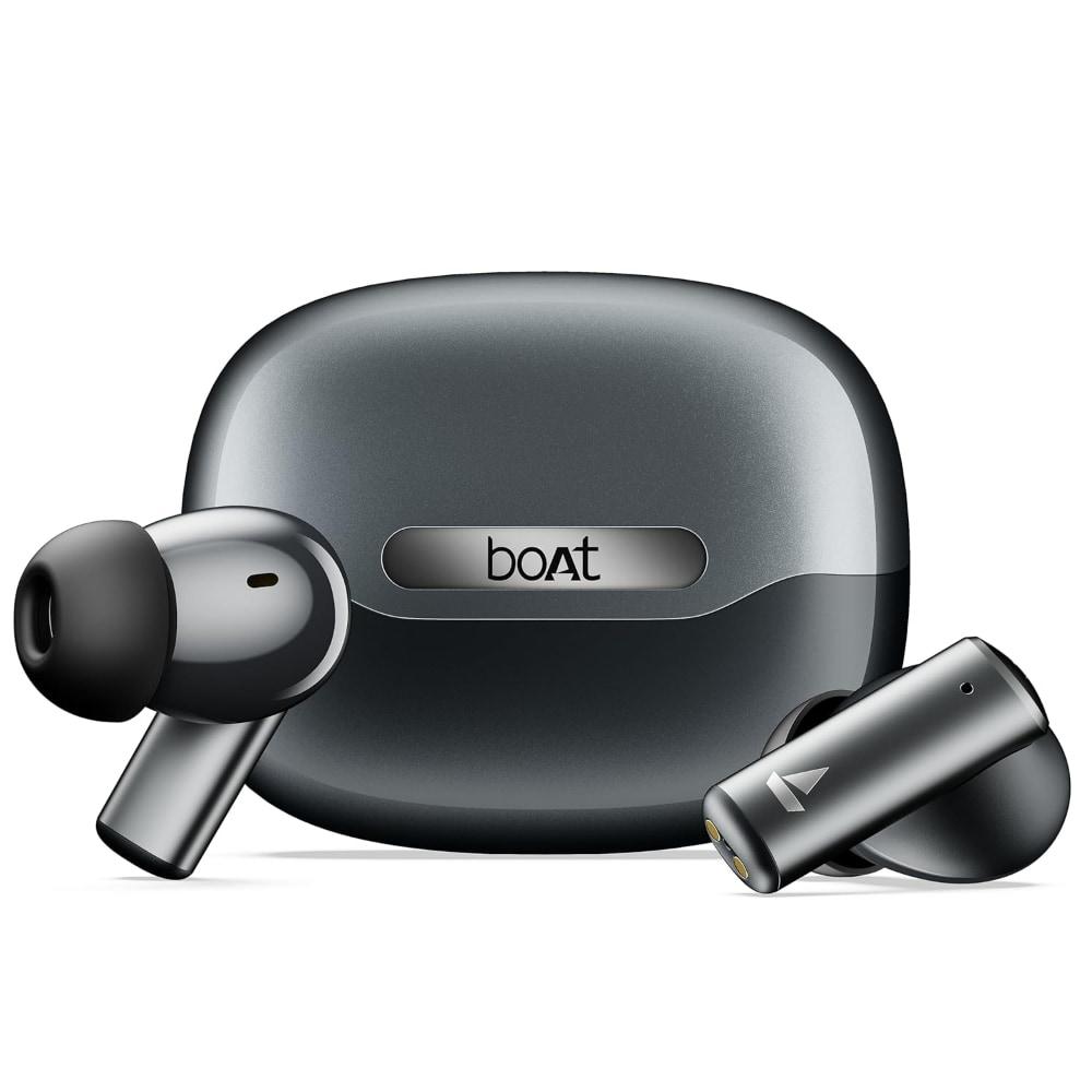 boAt Airdopes Prime 701 ANC, 46 dB Hybrid ANC, 50 Hr Battery, Real Spatial Audio, Bluetooth Earbuds, TWS Ear Buds Wireless Earphones with Mic (Obsidian Grey)