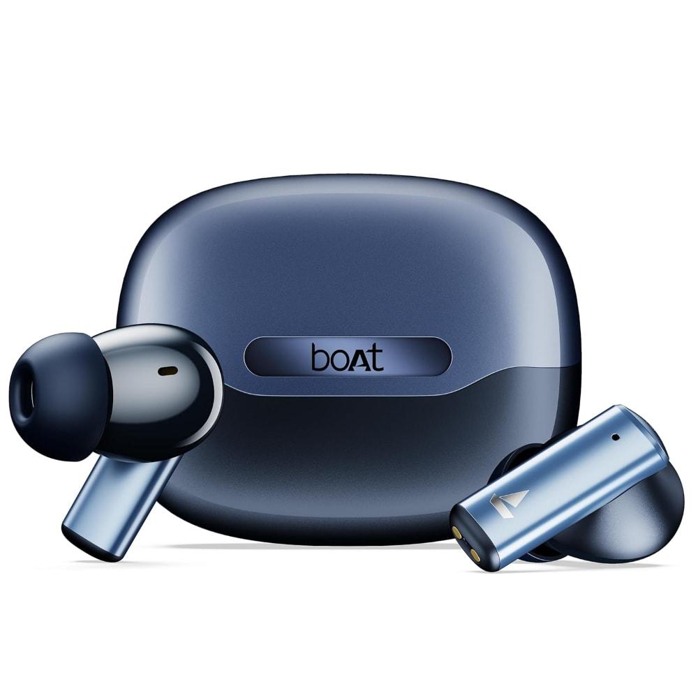 boAt Airdopes Prime 701 ANC, 46 dB Hybrid ANC, 50 Hr Battery, Real Spatial Audio, Bluetooth Earbuds, TWS Ear Buds Wireless Earphones with Mic (Titanium Blue)
