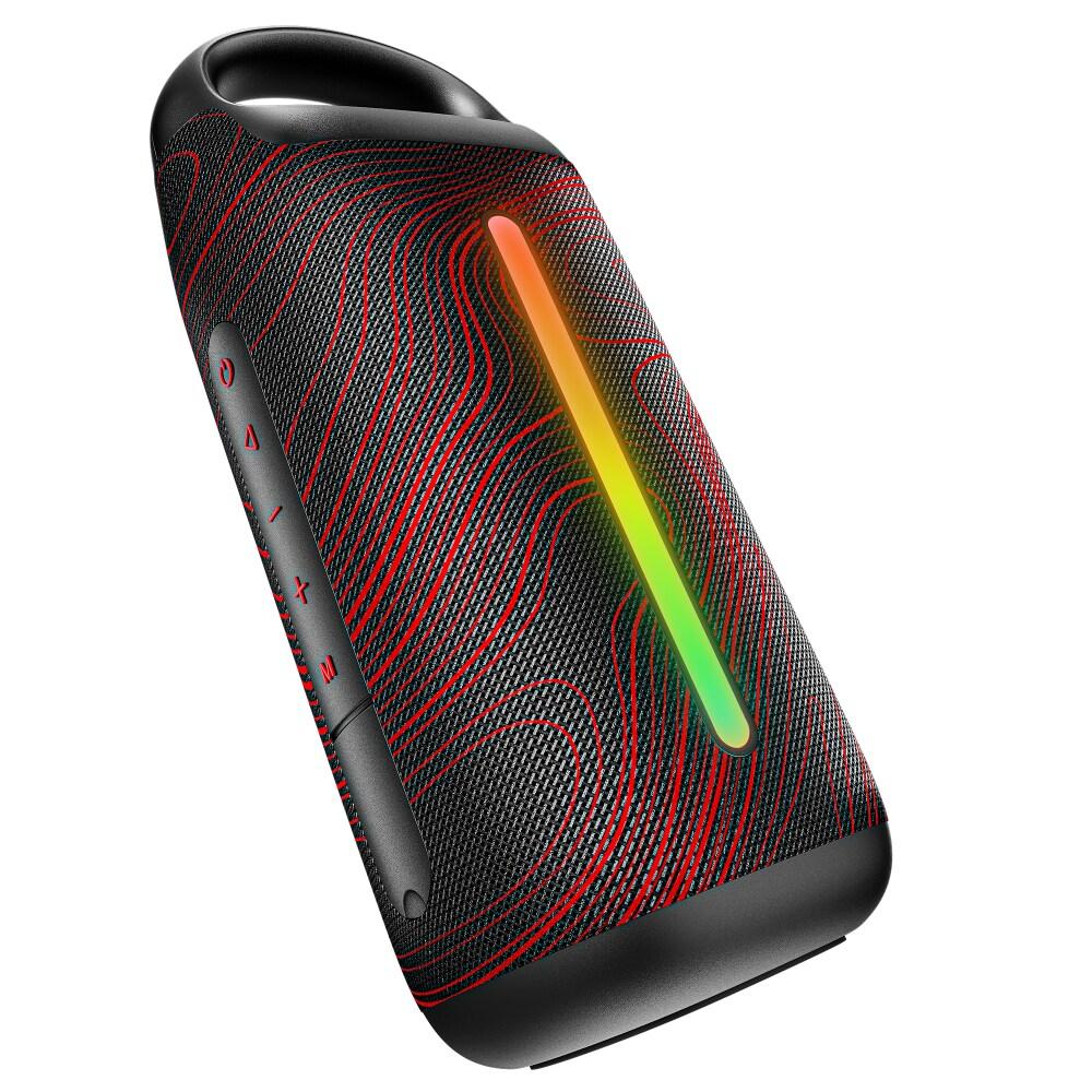 boAt Stone Arc Bluetooth Speaker with 20 W Signature Sound, 58 mm Drivers, Upto 12 Hrs Battery, RGB LEDs, TWS Feature, IPX5, BT v5.4 (Black Phoenix)