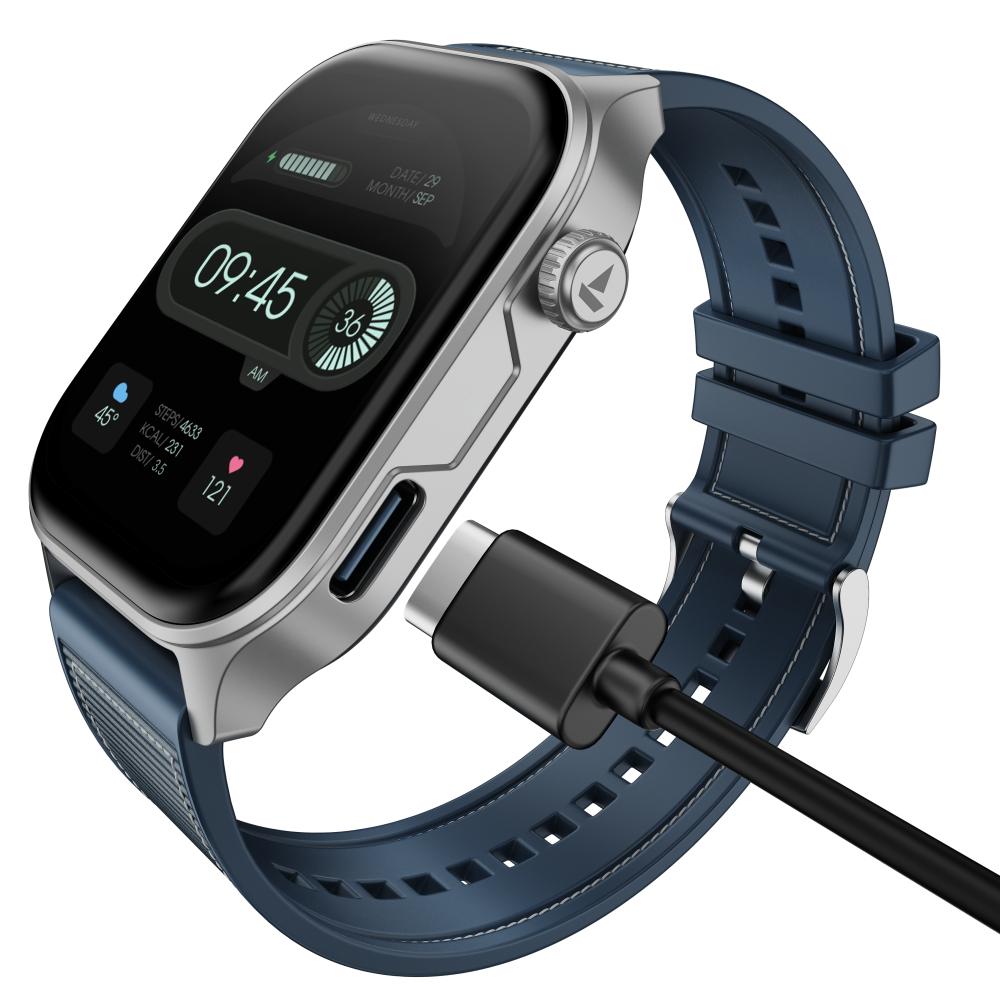 boAt Ultima Vogue 2 4.97 cm (1.96 inches) Smartwatch, Deep Blue