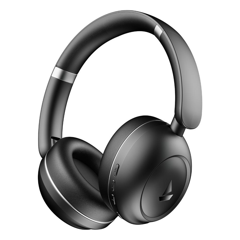 boAt Rockerz Prime 415, 360 degree Spatial Audio, 120 H Battery, 40 mm Drivers, AI-ENx Tech, Beast Mode, ASAP Charge & App Support, Bluetooth Headphones, Wireless Headphone with Mic (Black Sabre)