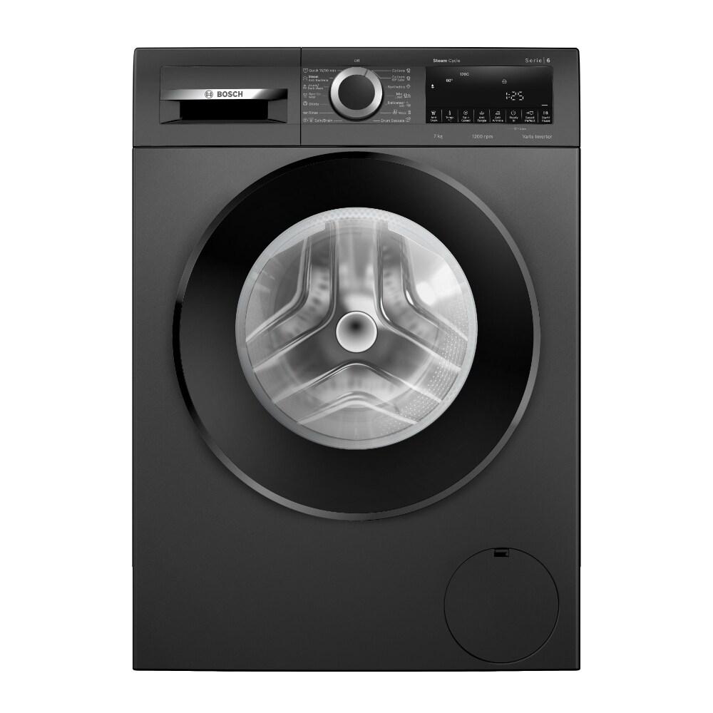 Bosch 7 kg Fully Automatic Front Loading Washing Machine, WGA12208IN, Black Grey