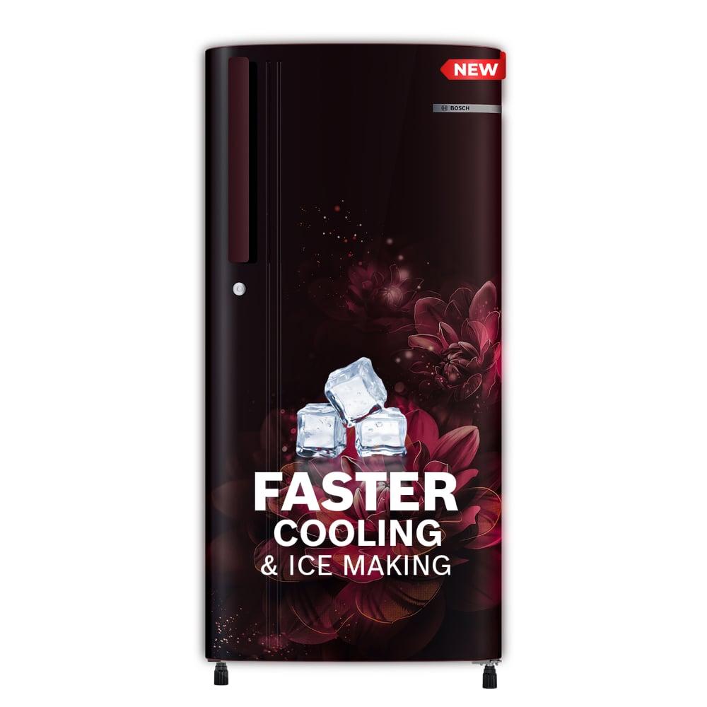 Bosch 185L Direct Cool Single Door Refrigerator, COT18W22EI, Wine Flower