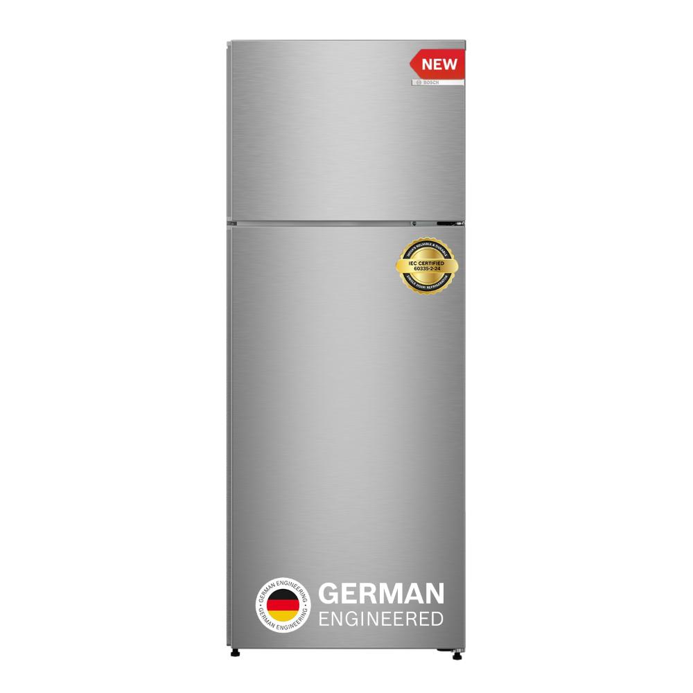 Bosch 243L Top Freezer Frost Free Double Door Refrigerator, CTN27S21EI, Fine Steel