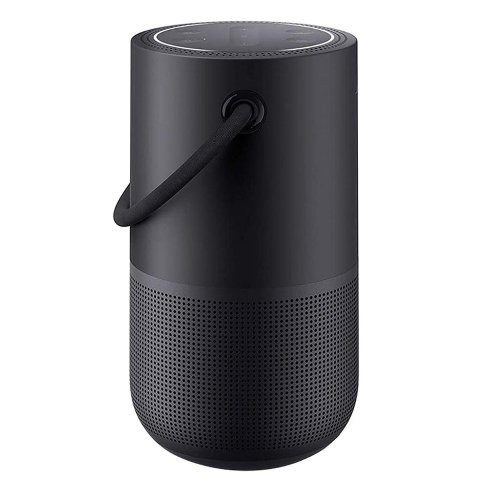 Bose Portable Home Speaker, Upto 12 hrs of playtime, Spacious 360 Sound, Powerful Bass, Water-Resistant, Wi-Fi and Bluetooth Connectivity, Multi-Room Functionality, Control With Voice, Triple Black