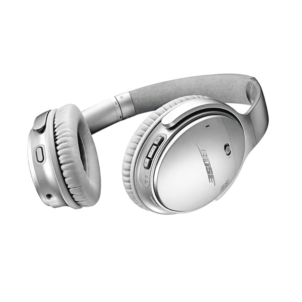 Bose Quietcomfort Wireless Headphones, Upto 24 Hours of Playtime, Acoustic Noise Cancellation, Bluetooth v5.1, Voice Assistant, Volume-Optimised EQ, White Smoke