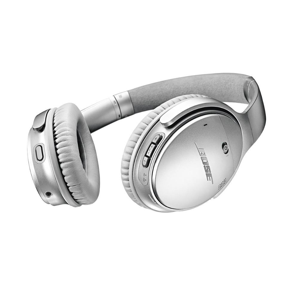 Bose Quietcomfort Wireless Headphones, Upto 24 Hours of Playtime, Acoustic Noise Cancellation, Bluetooth v5.1, Voice Assistant, Volume-Optimised EQ, White Smoke