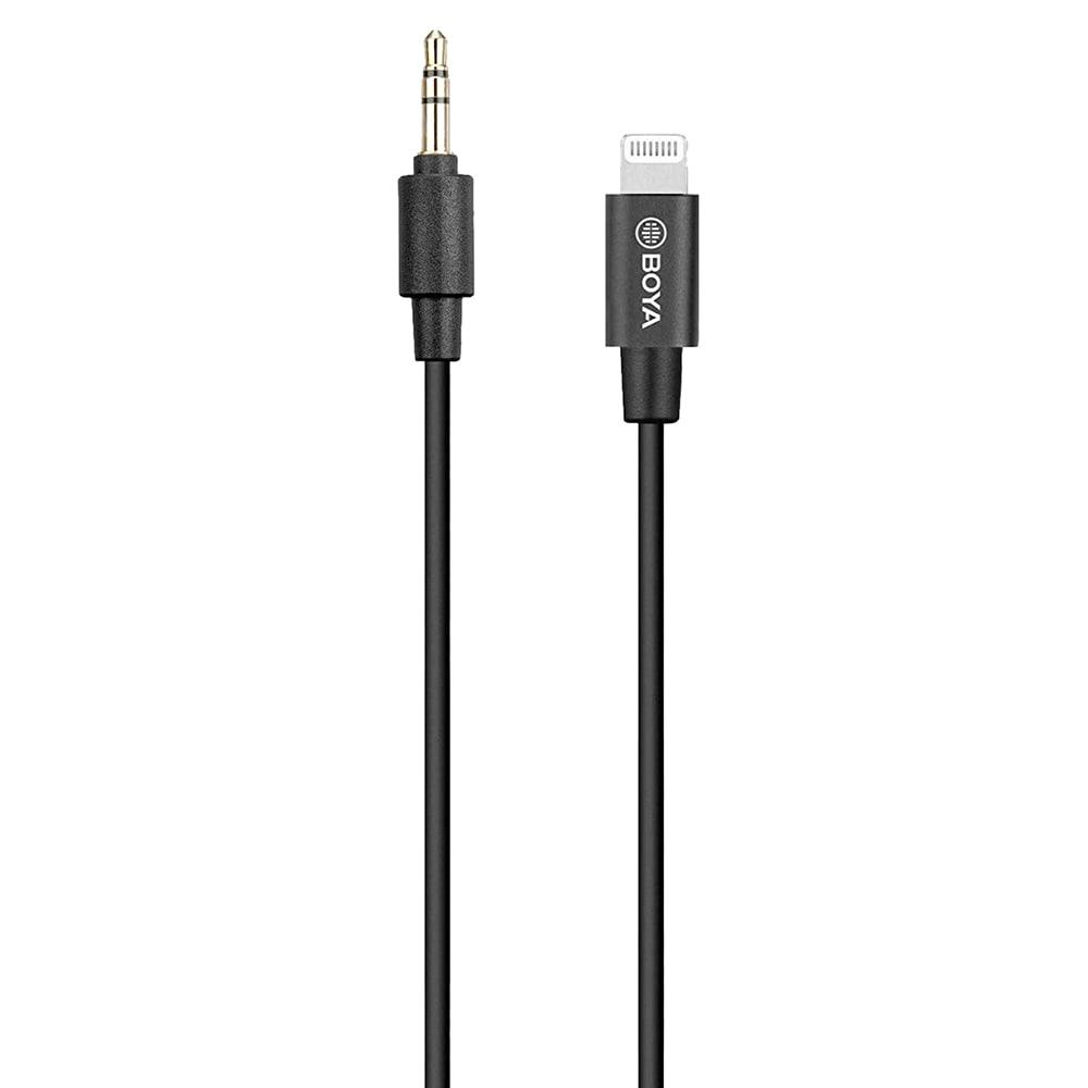 Boya BY-M2 Omnidirectional clip-on Lavalier Microphone ideal for Iphone, ipad (Black)