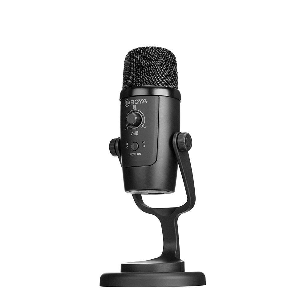 Boya BY-PM500 Cardioid & Omnidirectional USB Microphone For home studio recording, podcasting, video conference calls, vocals, instruments recording (Black)
