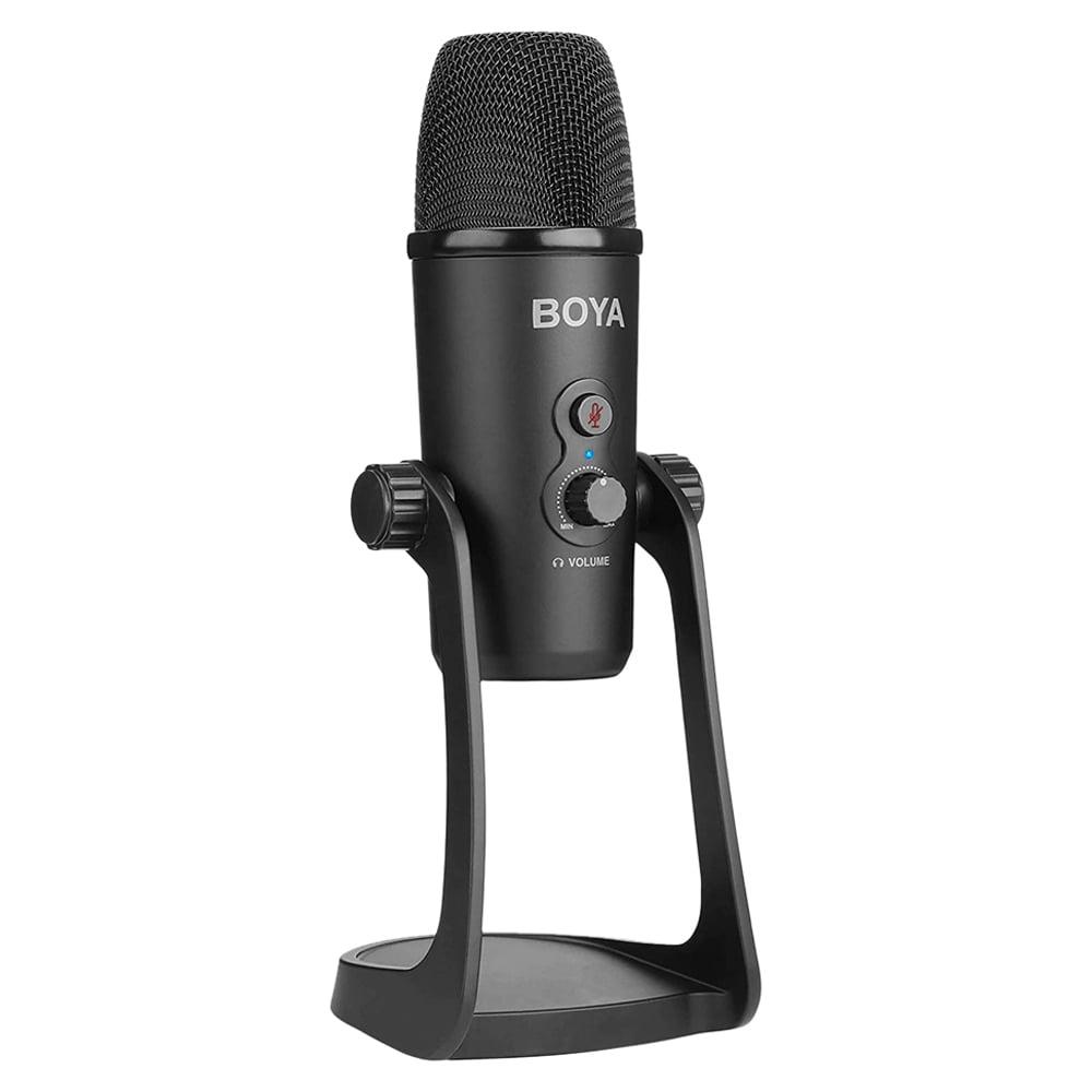 Boya BY-PM700 Flexible Polar Patterns Condenser Microphone For Vlog Live Conference,Recording Interview,Vlog Game, Podcast (Black)