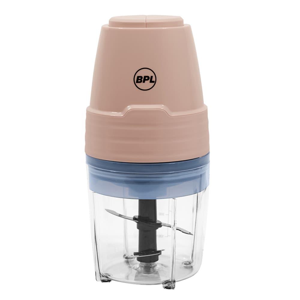 BPL 300W Hand Chopper with Dual Stainless Steel Blades, 700ml Chopper Bowl, 2 Speeds with Pulse, 2 Years Warranty, Peach