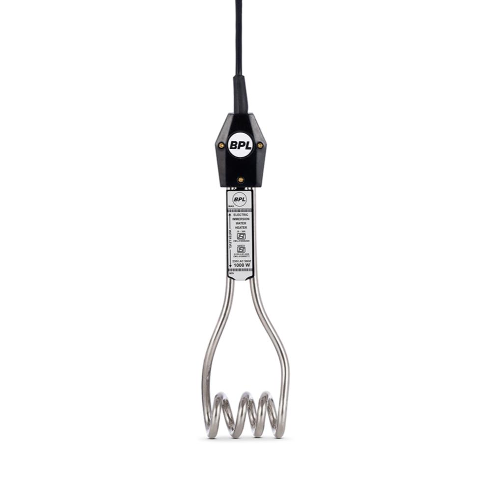 BPL Immersion Water Heater 1000 W, BIMH1000, Black